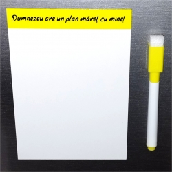 Tablita si marker magnetice, Dumnezeu are un plan maret cu mine!